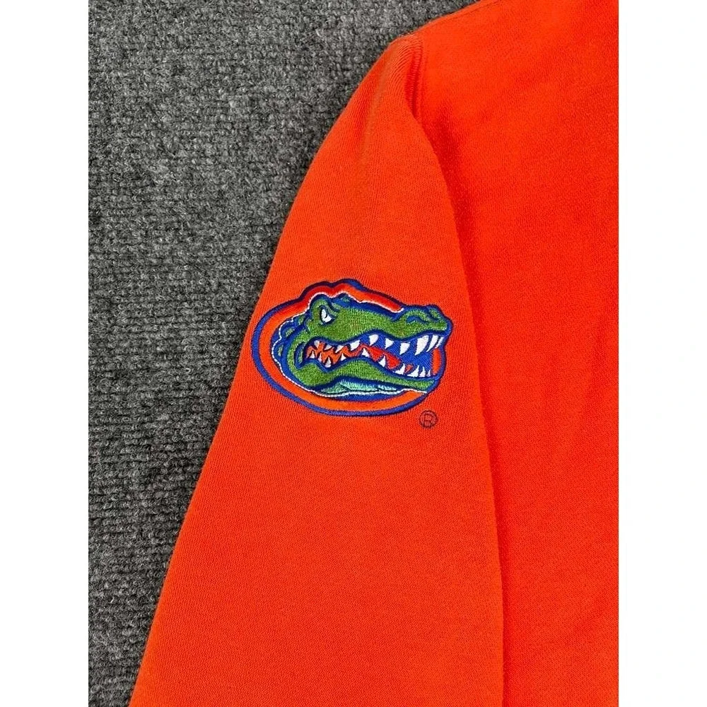VTG Florida Gators Sweater Mens XL Orange Fleece Lined Embroidered‎ Long Sleeve